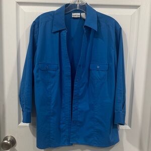 Chico's Vibrant Blue Shirt Jacket